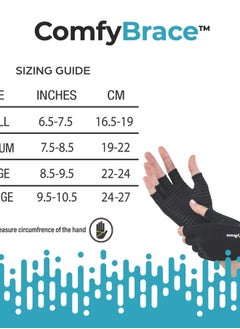 ComfyBrace Copper Infused Compression Arthritis Gloves for Hand & Finger Relief from pain/swelling caused by Rheumatoid Arthritis, Carpal Tunnel, Tendonitis and Poor Circulation, Fits Men & Women  - Image 2