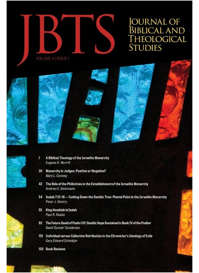 Journal of Biblical and Theological Studies, Issue 4.1 