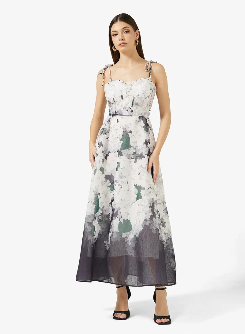 ELLA Strappy Printed Dress