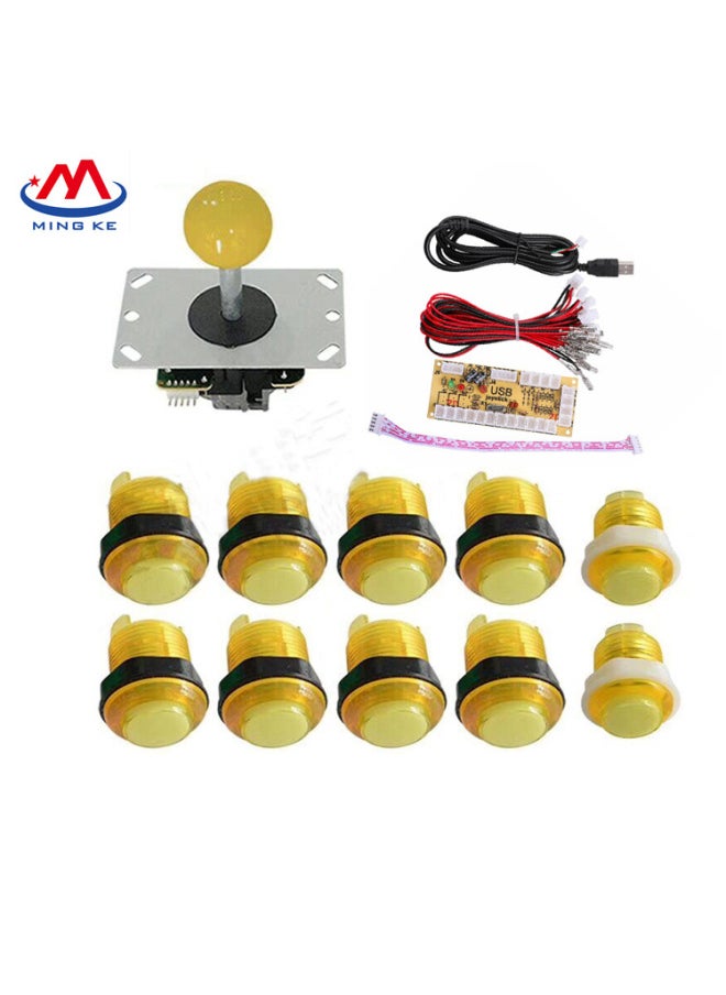 USB Arcade Rocker Circuit Board Three And Rocker 5p DIY Button Kit With Light Arcade Game Handle-Product Color:Blue  - Image 4