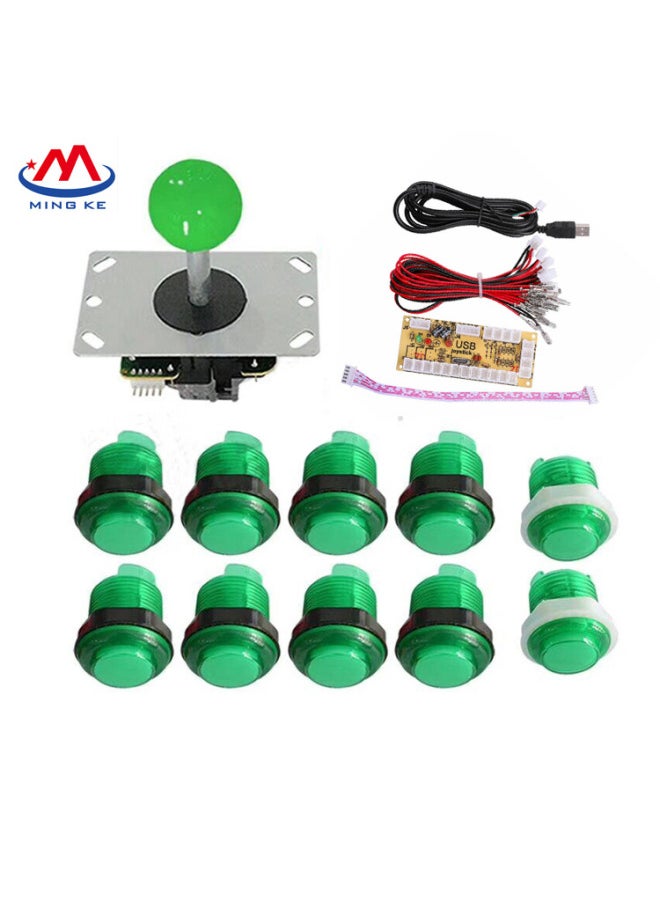 USB Arcade Rocker Circuit Board Three And Rocker 5p DIY Button Kit With Light Arcade Game Handle-Product Color:Blue  - Image 3