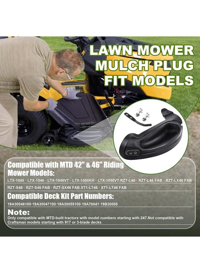 Foifatt 631-05195A Mulch Plug Replacement for 631-05195, Compatible with MTD 42" / 46" Lawn Mowers 19A30046100, 19A30047100, 19A30055100, 19A70041, 19B30005, Fits 2012 and After - Image 4