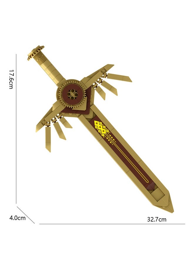 General Titan Clock Man Golden Sword Building Block Model Decoration Toy Children's Educational Game Accessories Assembled Game Gift for Family and Friends  - Image 2