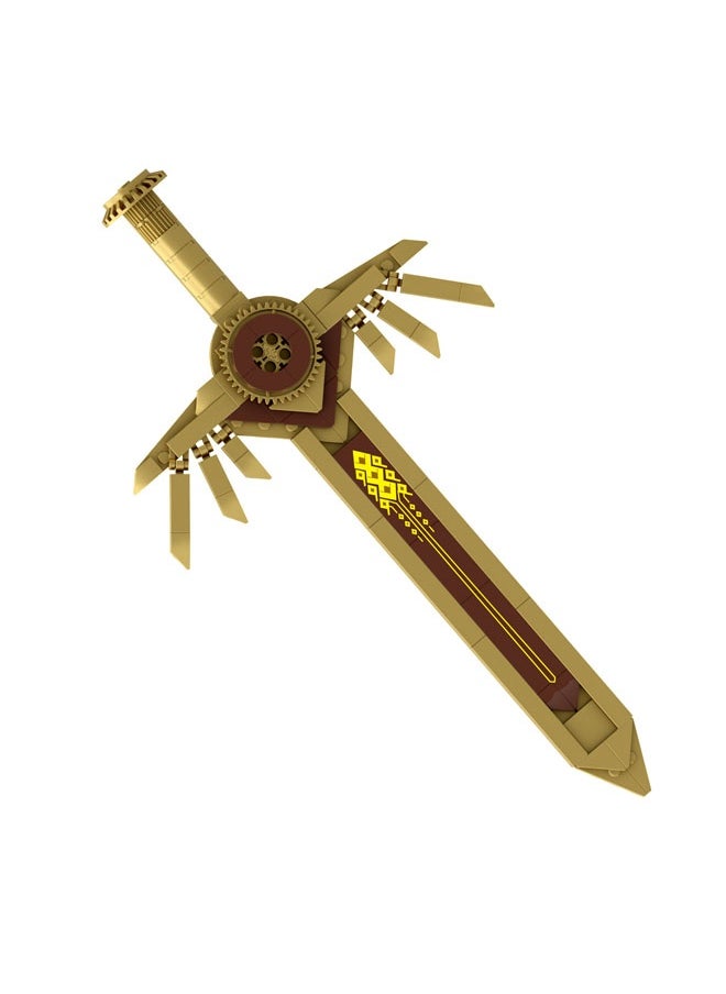 General Titan Clock Man Golden Sword Building Block Model Decoration Toy Children's Educational Game Accessories Assembled Game Gift for Family and Friends  - Image 1