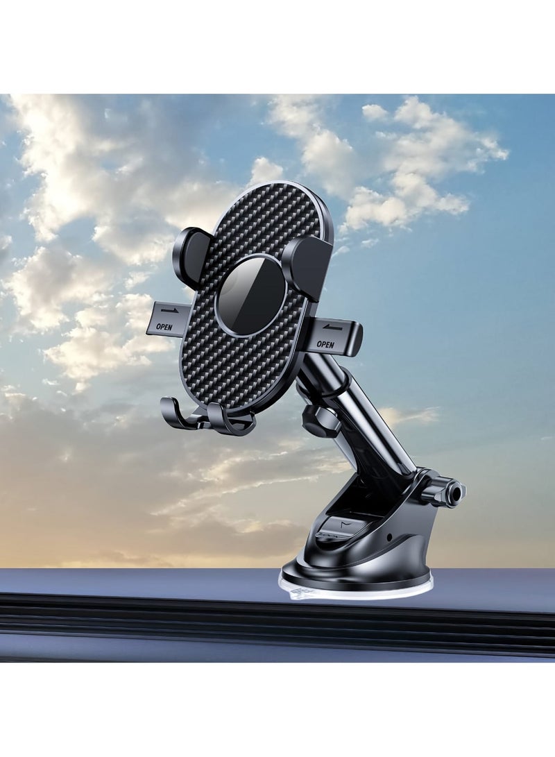 mobile phone holder is mounted on the dashboard with an elegant design stand 360-degree rotation - Image 1