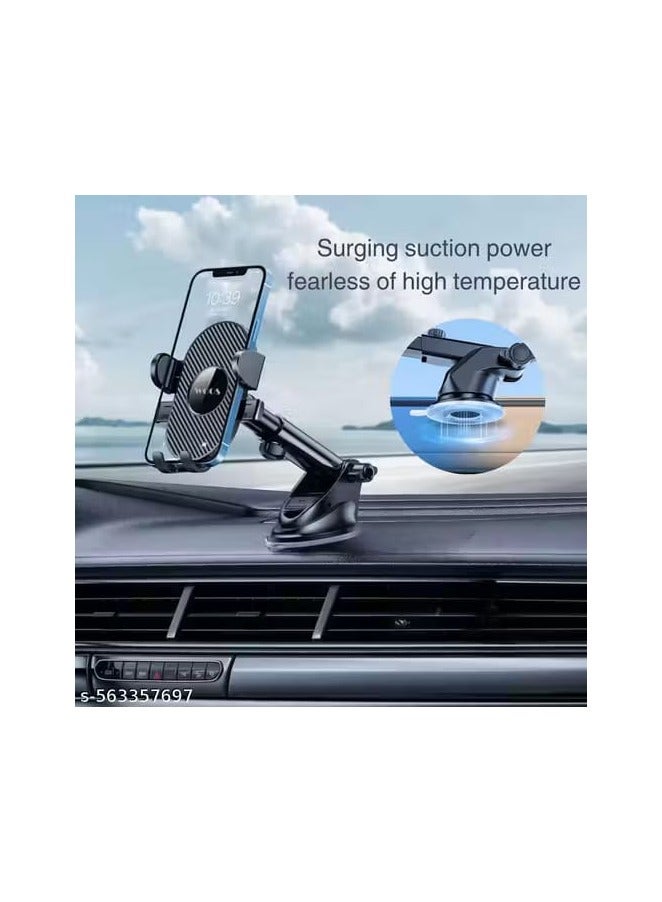 mobile phone holder is mounted on the dashboard with an elegant design stand 360-degree rotation - Image 3