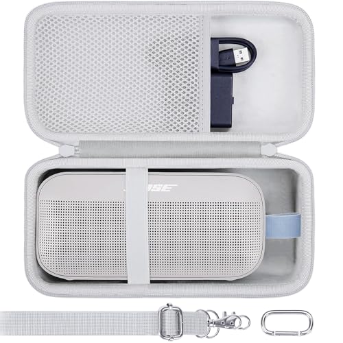 co2CREA Hard Travel Case Replacement for Bose New SoundLink Flex 2nd Gen/Bose SoundLink Flex Bluetooth Portable Speaker (Fog Grey Case) - Image 1