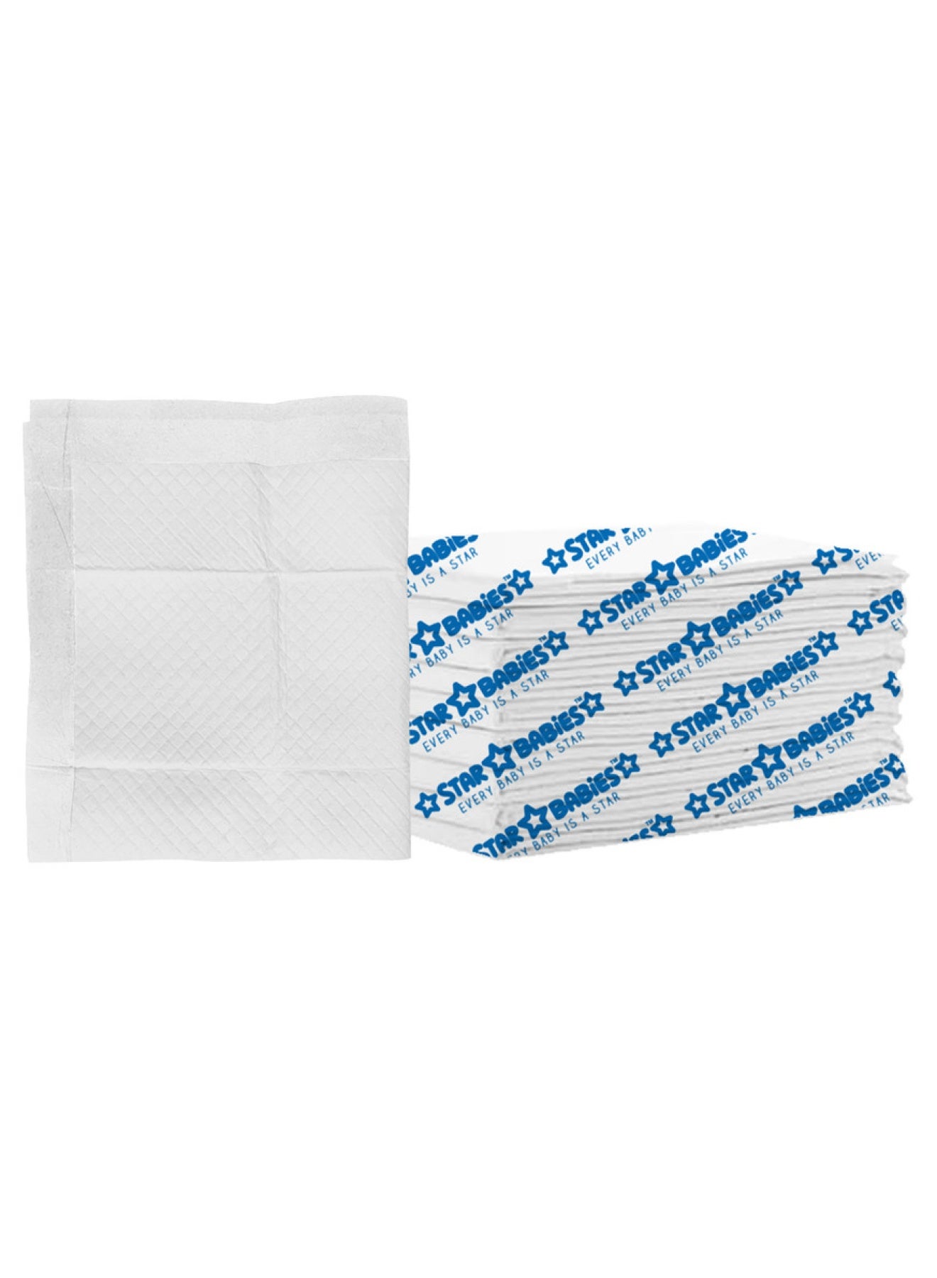 STAR BABiES Disposable Changing Mat Large 45 X 60Cm Pack Of 10 - White