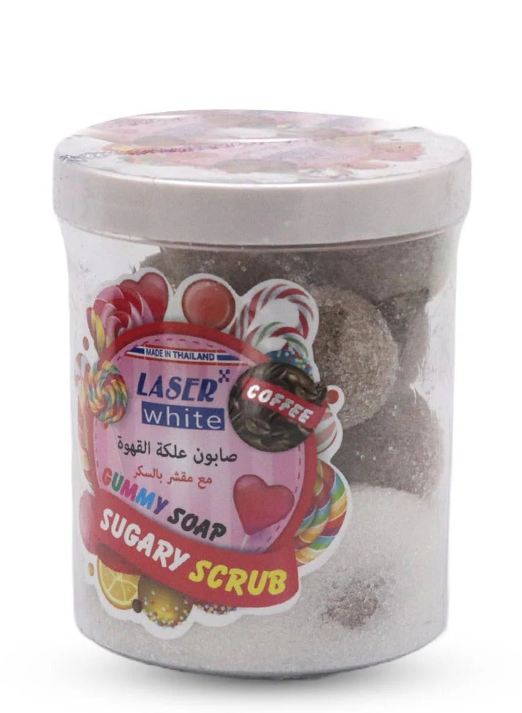 ليزر وايت كرات صابون مقشرة بالسكر بنكهة القهوة 300 غرام - Image 1
