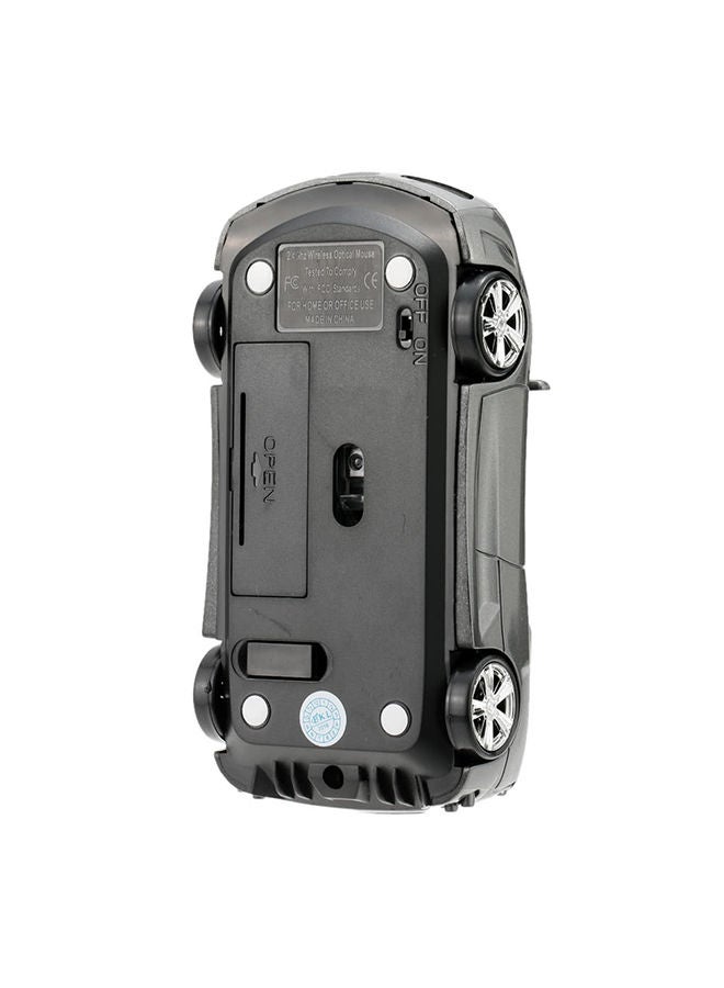 نيبمينينت ماوس USB ضوئي لاسلكي على شكل سيارة سباق رمادي/أسود - Image 3