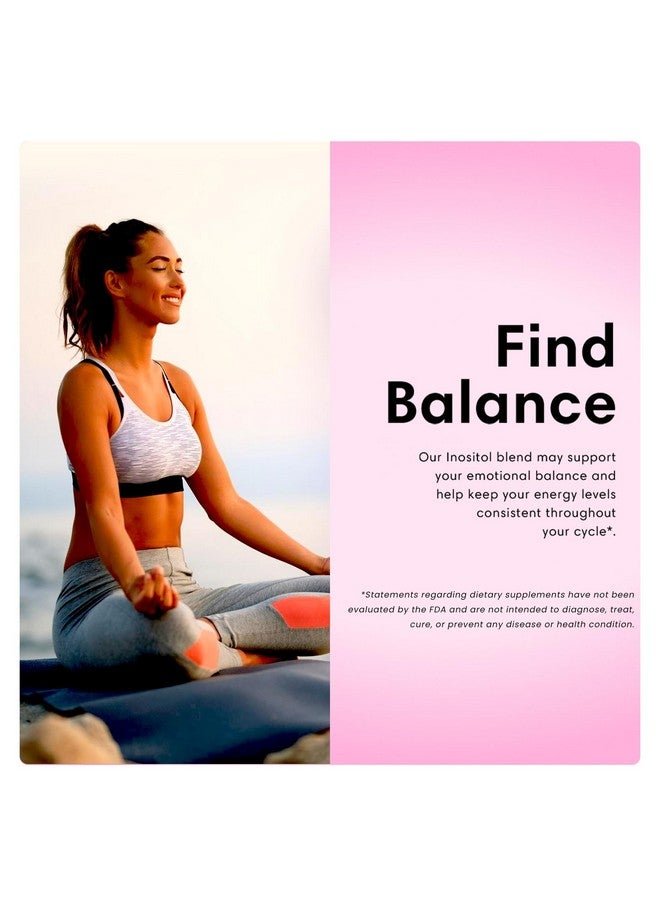 FLEUR كبسولات فليور ميو-إنوزيتول ودي-كيرو إنوزيتول، دعم توازن الهرمونات ووظيفة المبايض للنساء، إنوزيتول لتخفيف أعراض تكيس المبايض، ينظم الدورة الشهرية، غير معدّل وراثيًا ونباتي، 90 كبسولة - Image 5