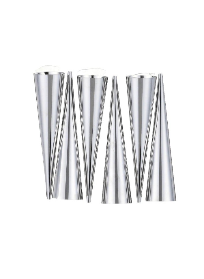 طقم قمع كنافة ستانلس ستيل 6 قطع من الياسين - Image 1