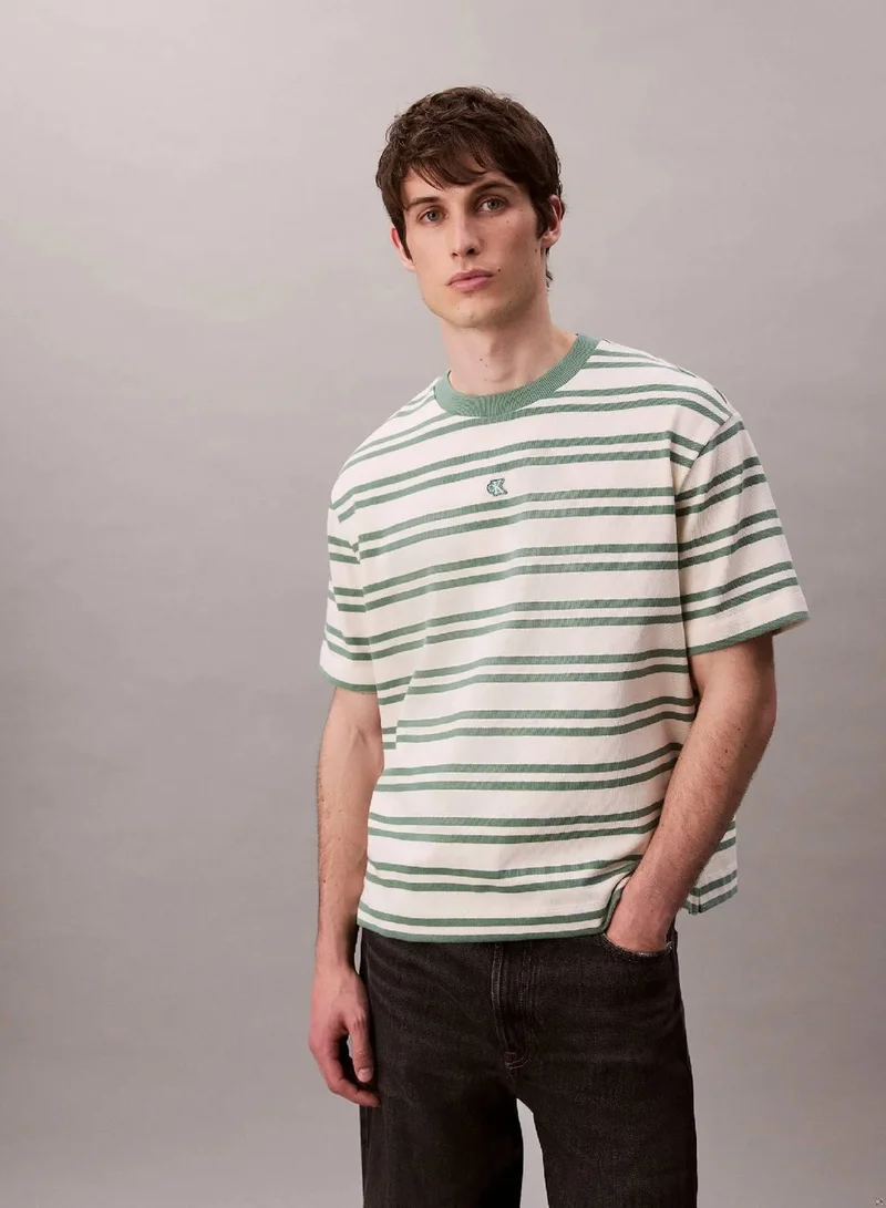 Stripe Jersey Relaxed Tee