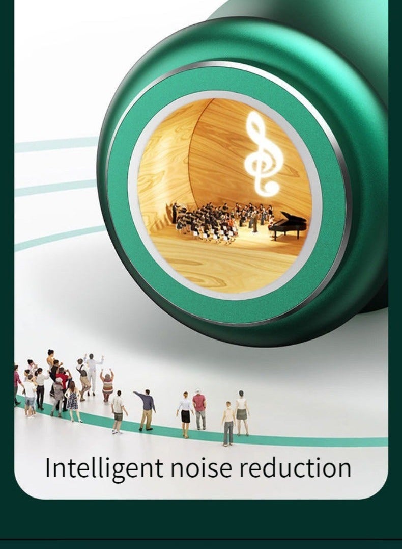 Bluetooth Binaural In-ear Neck Hanging Neck Sports Wireless Headset Super Long Standby White - Image 3