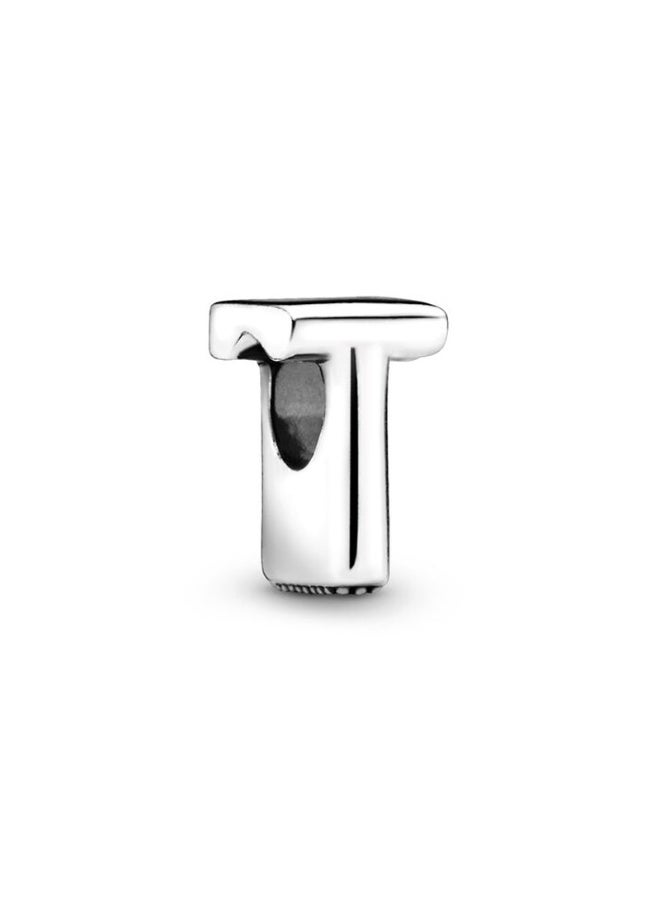 NIBEMINENT Initial Charms Fits Pandora Bracelet S925 Sterling Silver Letter Charms for Bracelets Alphabet A-Z Letters Bead Bracelet for Women Birthday Ceremony Charm Bracelets Necklace Pendent Anklet DIY Jewelry 