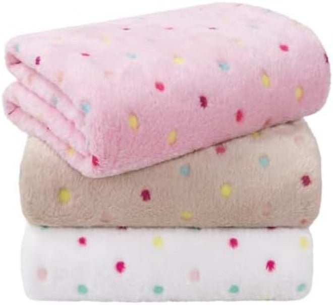 LINENLUX 3-Piece Soft Plush Dog Blanket Set - Cozy Flannel for Puppies, Cats & Pets - Image 3