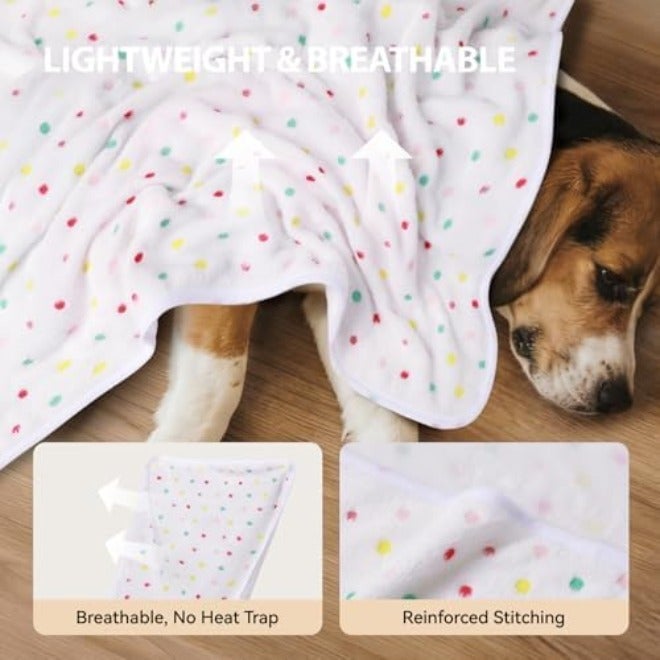 LINENLUX 3-Piece Soft Plush Dog Blanket Set - Cozy Flannel for Puppies, Cats & Pets - Image 4