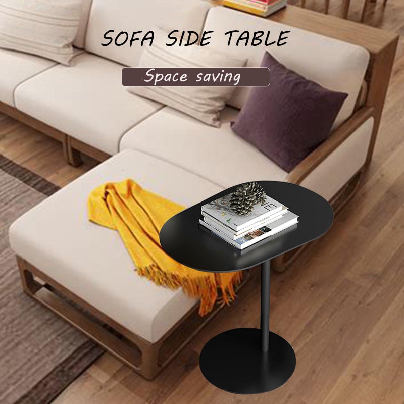 TTYXSUEPT C-Shaped Side Table, Iron End Table for Couch Sofa and Bed, Small Metal Black Side Tables for Living Room Bedroom (Black, High-27.6in/70cm) - Image 3