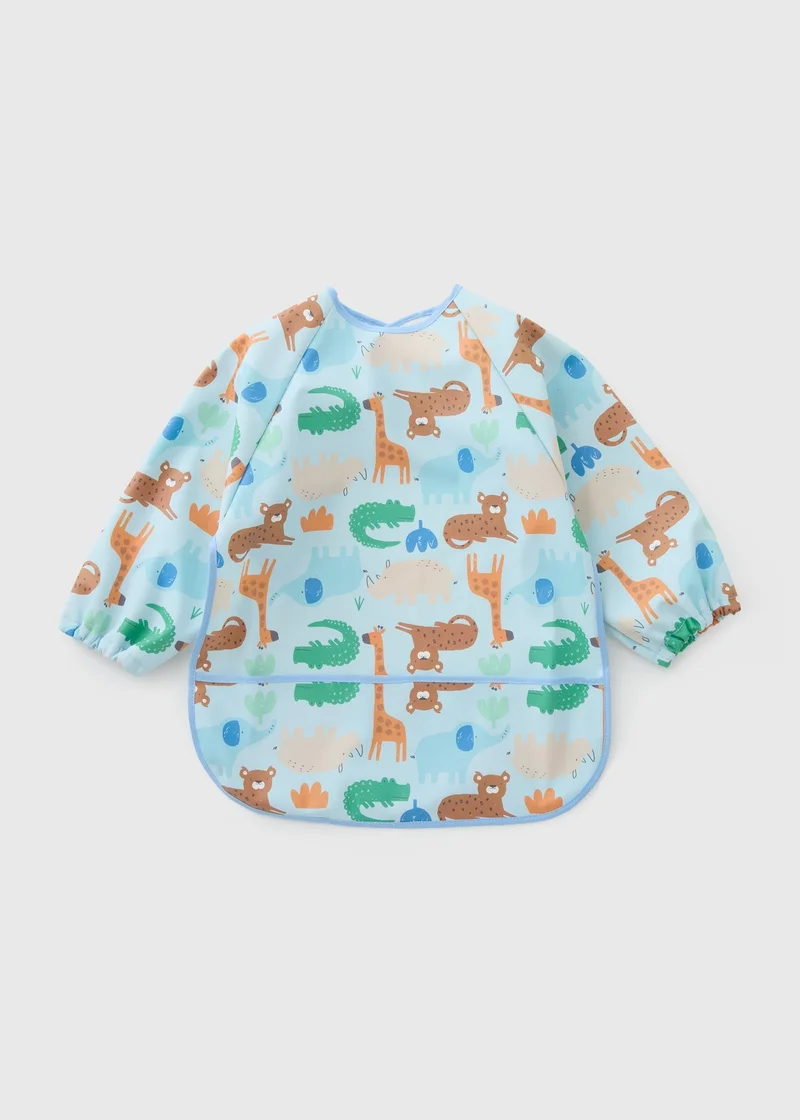 Matalan Baby Multicolour Safari Coverall Bib