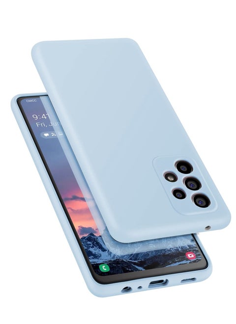 Samsung Galaxy A52 Case Soft Liquid Silicone with Inside Microfiber Lining Camera Protective Back Cover for Galaxy A52