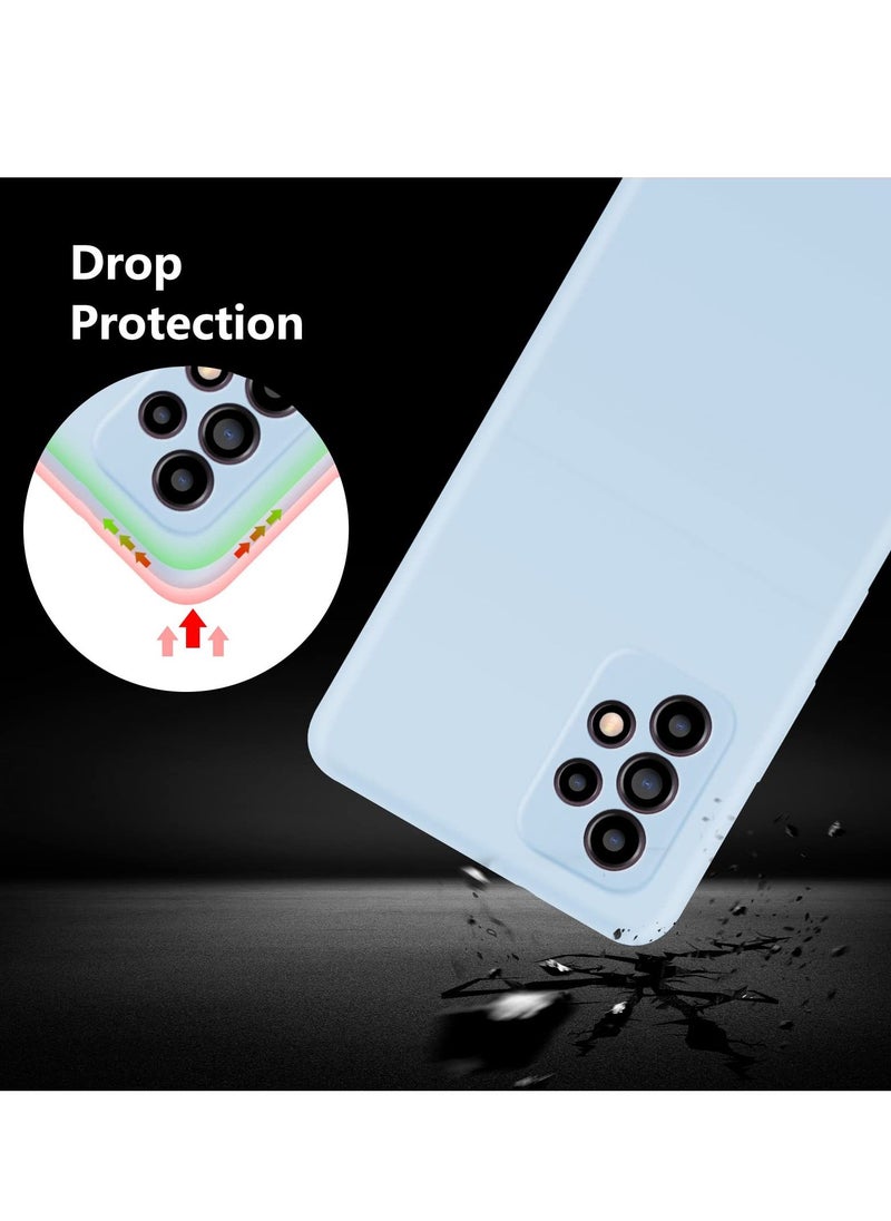 Samsung Galaxy A52 Case Soft Liquid Silicone with Inside Microfiber Lining Camera Protective Back Cover for Galaxy A52