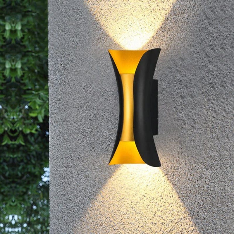 Groeien 10 Watt Waterproof Led Modern Wall Lamp Decorative Garden Lights Up And Down Outdoor Wall Light (Pack Of 1)(Aluminium) - Image 1