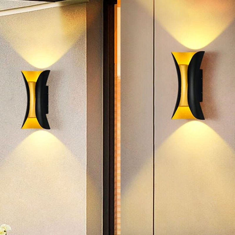 Groeien 10 Watt Waterproof Led Modern Wall Lamp Decorative Garden Lights Up And Down Outdoor Wall Light (Pack Of 1)(Aluminium) - Image 4