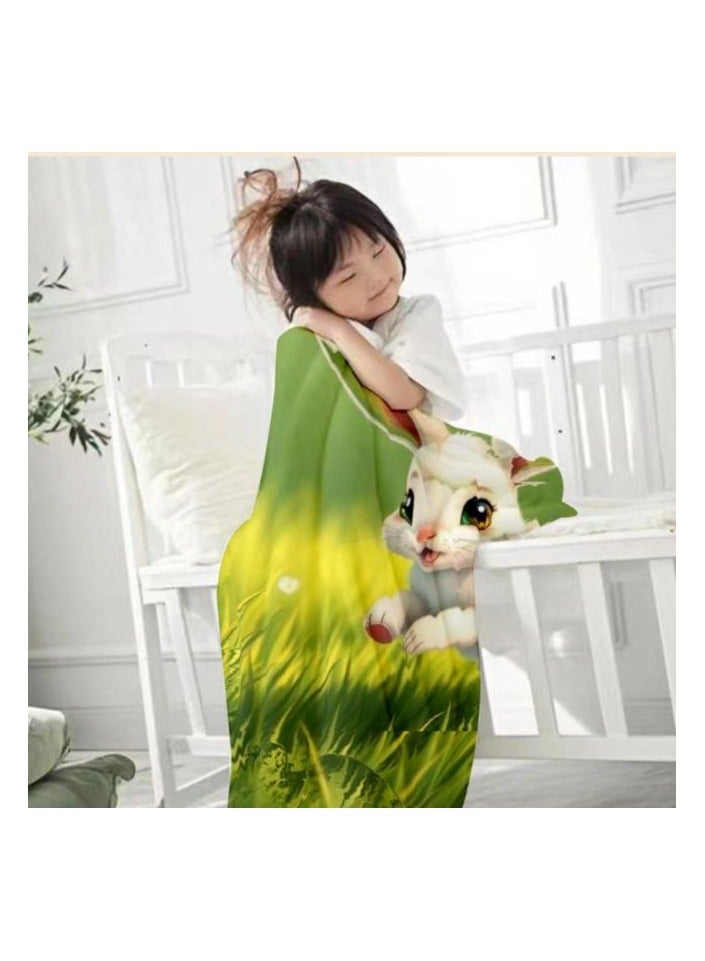 general Children's or student cartoon flannel thin blanket (warm and comfortable, suitable for sleep, games) 100cm*150cm - 696 - Image 4