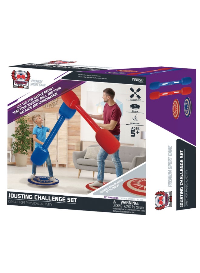 Hostfull Jousting Challenge Set for Kids & Parents | Inflatable Safe Game for Family Fun |  Active Play and Friendly Battles Toy | Perfect for Parties, Backyards and Playdates - Image 1
