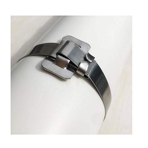 VOTOER 100pcs 3/4" Width Ear-Lokt Buckles Pipe Clamp Wing Seal for Banding Strapping, 304 Stainless Steel - Image 2
