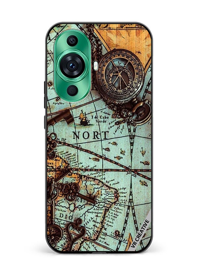 VR CREATIVE Protective Case Cover For Huawei nova 11 Compas Design Multicolour - Image 1