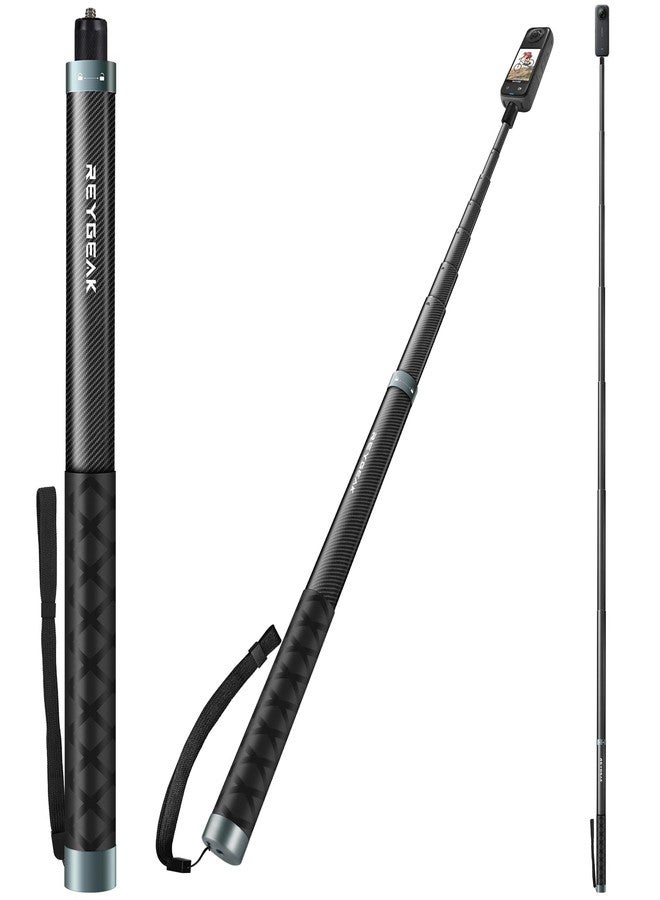 REYGEAK 118" Extended Selfie Stick for Insta360 X4,9.8ft Ultra Long Invisible Selfie Pole with 1/4 Screw,Carbon Fiber Waterproof Extension Monopod for Insta360 X4/X3/X2/ONE/ONE RS/ONE - Image 1