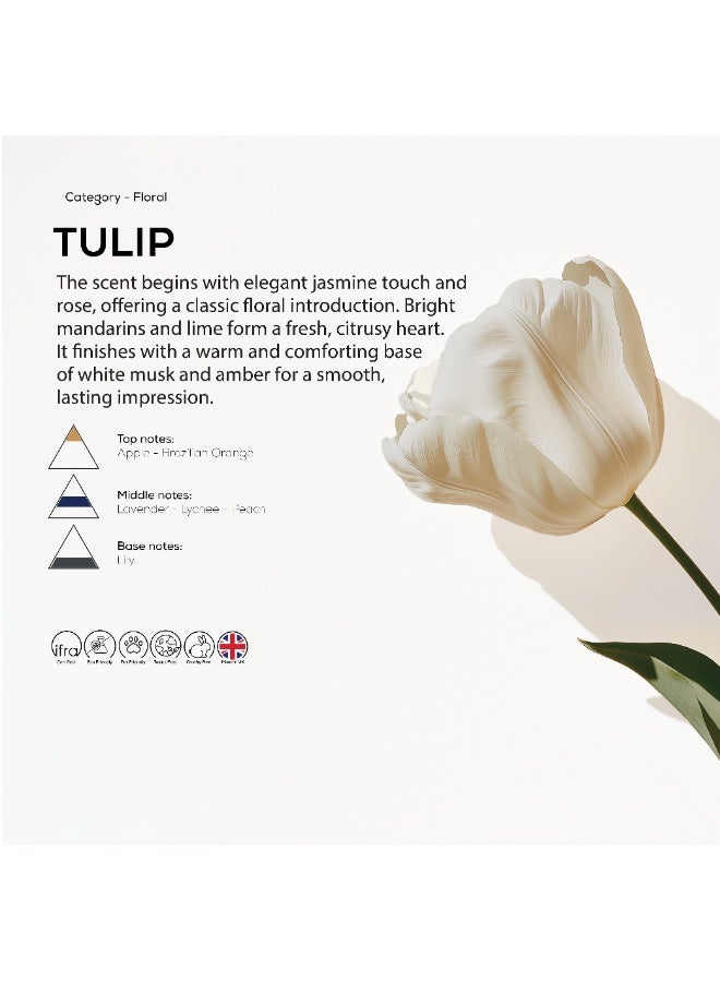 Dr Scent Breeze of Joy Diffuser Aroma Oil – TULIP | Luxurious Fragrance with Apple and Brazilian Orange Base, Lavender, Lychee and Peach Middle, Lily, Jasmine, and Magnolia as Bottom Notes. (170ml) - Image 2