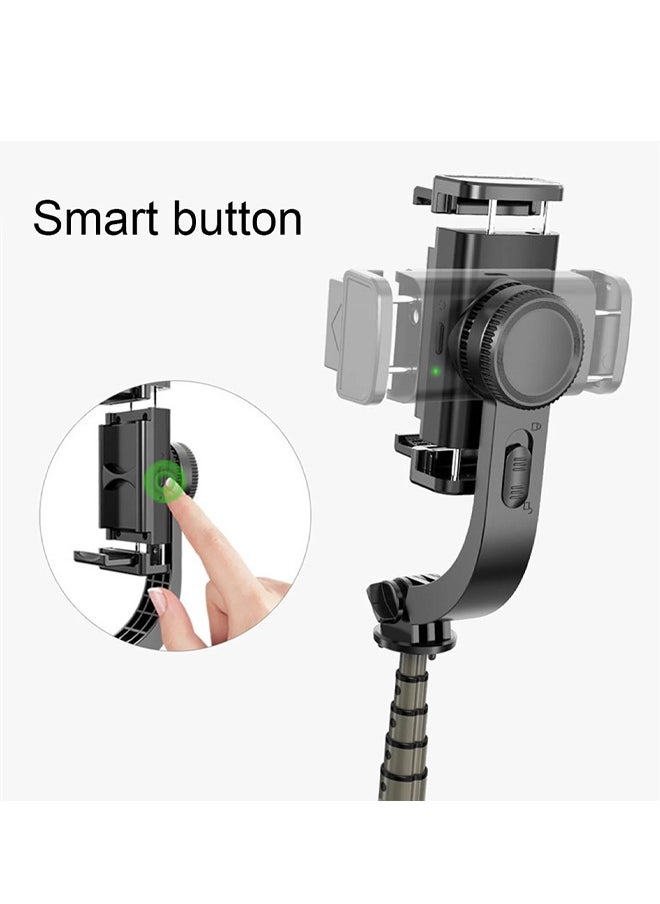 Generic - Q08 Mobile Phone Handheld Stabilizer 360° Rotation 80cm Tripod with Wireless Remote Anti-Shake Tripod Stand Bluetooth selfie stick For Video Vlogging Tripod For Android IOS Smartphone Black - Image 1