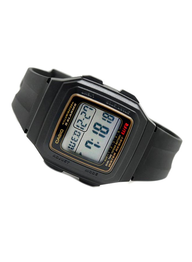 CASIO Men Water resistant Digital Watch F-201WA-9ADF - 34 mm - Black - Image 3