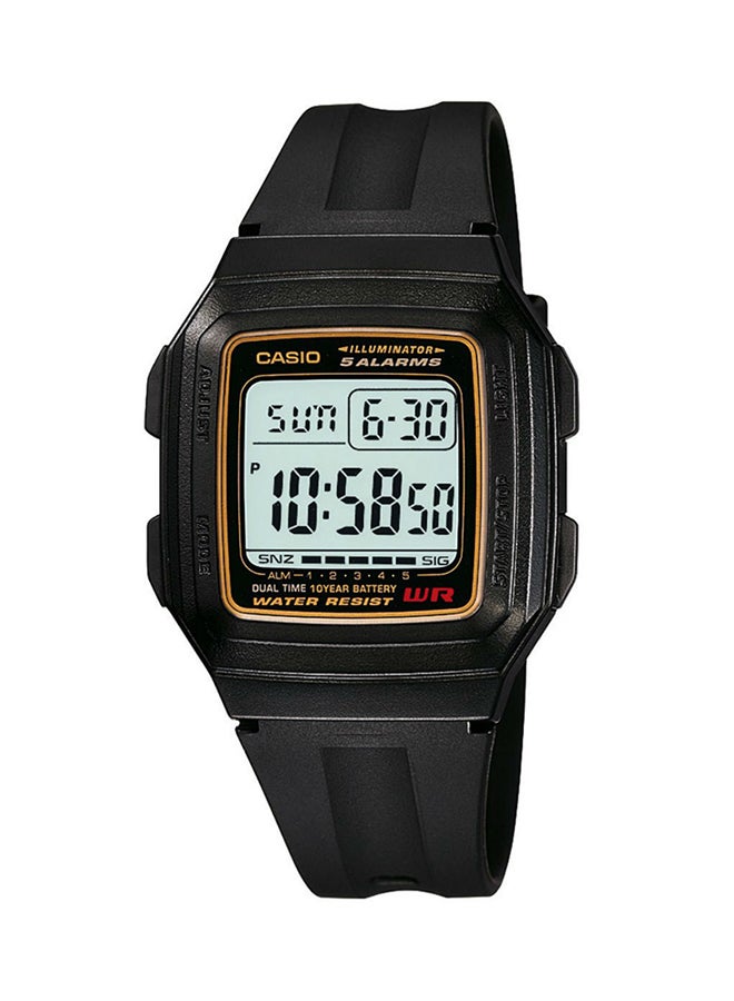 CASIO Men Water resistant Digital Watch F-201WA-9ADF - 34 mm - Black - Image 1