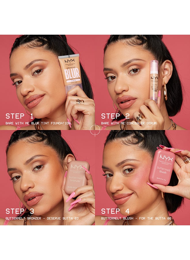 NYX PROFESSIONAL MAKEUP بلشر بودرة باتر ميلت من NYX للمحترفين + سيروم حمض الجليكوليك المشرق من لوريال باريس 30 مل - Image 4