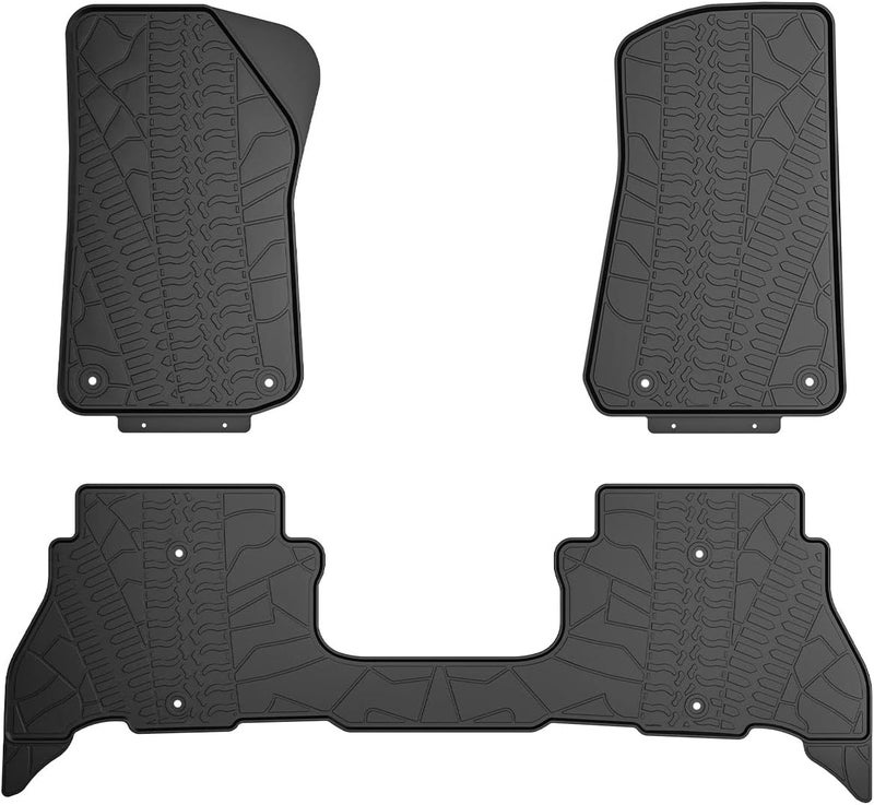 جوي توتوس حصيرة الشحن JOYTUTUS تناسب سيارة رانغلر JL 4X4 مع مكبر صوت أصلي، حصيرة شحن للصندوق بحماية ضد جميع الظروف الجوية، بطانات حمولة متينة ومقاومة للماء وعديمة الرائحة، قوية التحمل لسيارة رانغلر JL موديلات 2018-2023 ذات الأربعة أبواب - غير مناسبة لطراز 4XE - Image 2
