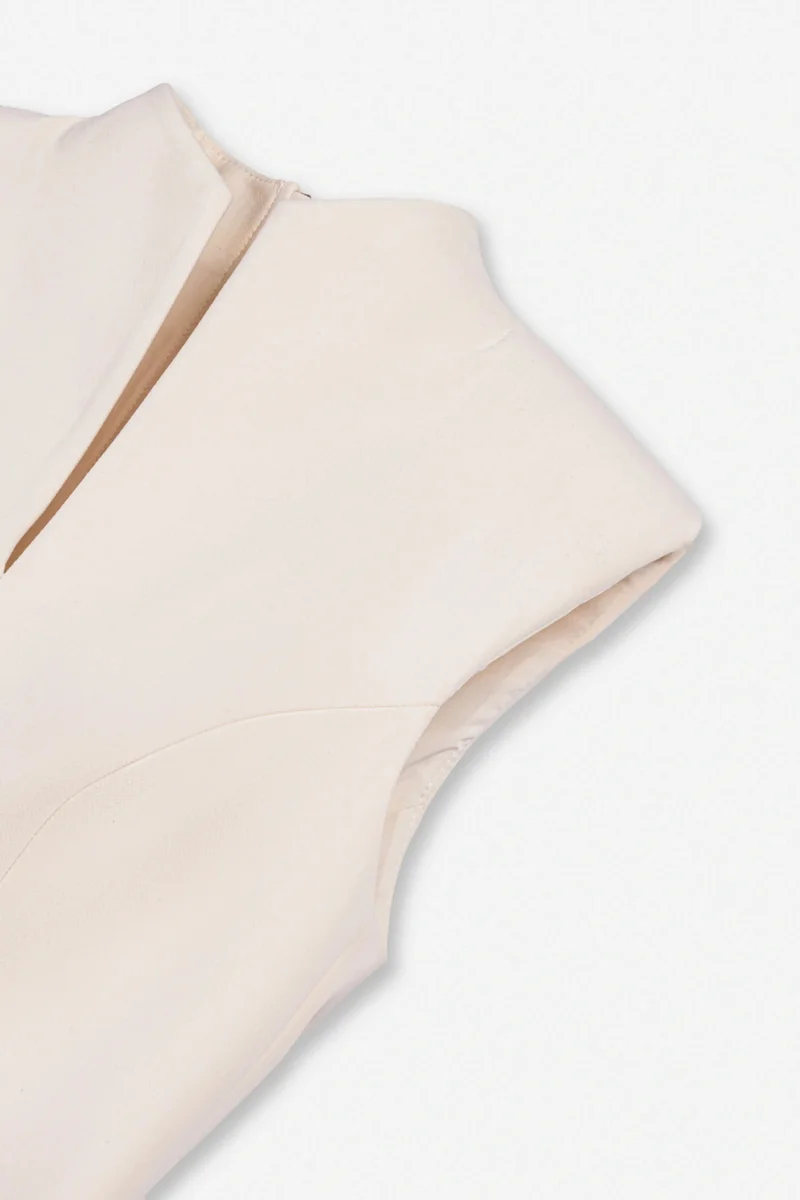 Nocturne  Padded-Shoulder Asymmetric Blouse for Women | Best Price UAE