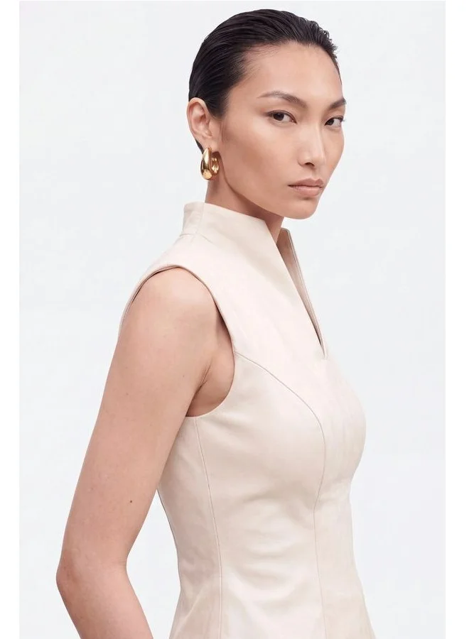 نوكتورن Padded-Shoulder Asymmetric Blouse