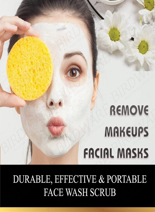 بيردوير إسفنجة تنظيف الوجه المضغوطة فائقة النعومة من بيردوير | إسفنجة إزالة مكياج لطيفة على البشرة | أبيض | عبوة من 50 قطعة - Image 5