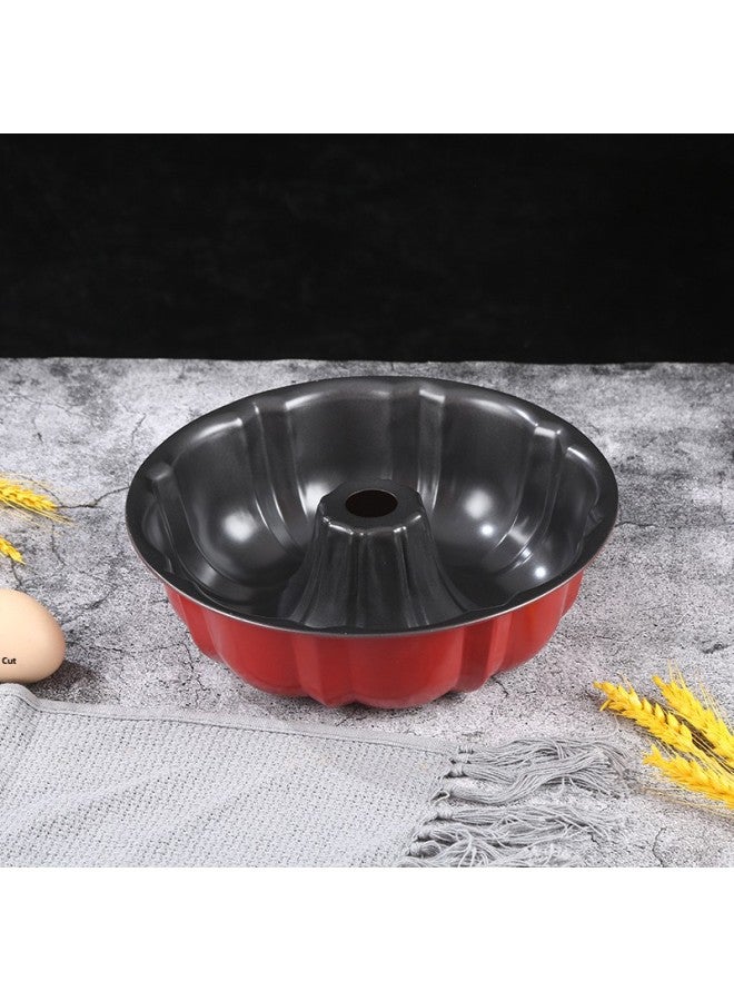 Pumpkin Cake Mold Goo Goo Hoff Cake Mold 10 Inch Hollow Solid Non-stick Coating Cake Mold Hollow-Specifications:24cm Pumpkin Mold-Color:Dark Gray - Image 1