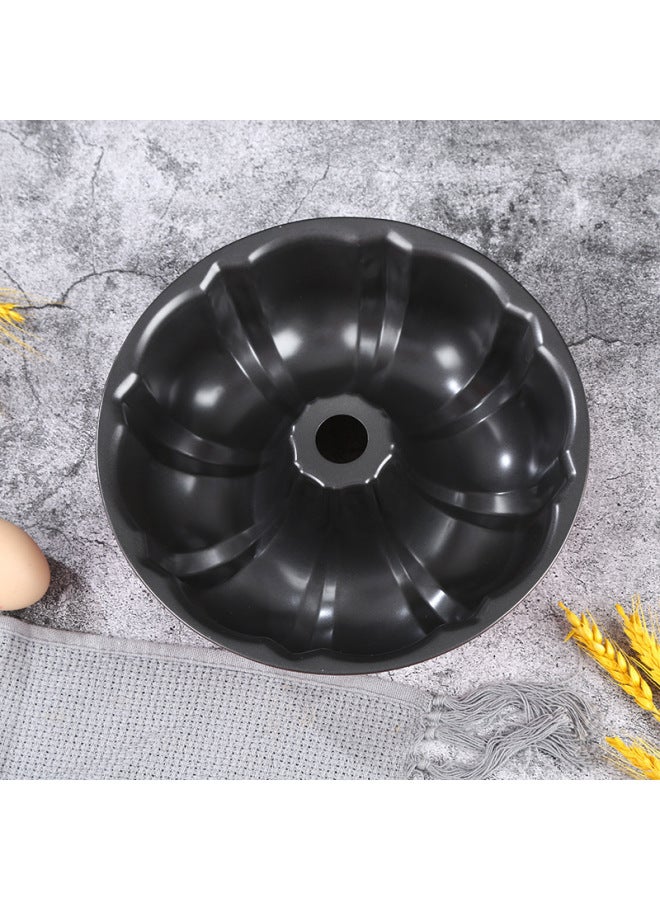 Pumpkin Cake Mold Goo Goo Hoff Cake Mold 10 Inch Hollow Solid Non-stick Coating Cake Mold Hollow-Specifications:24cm Pumpkin Mold-Color:Dark Gray - Image 2