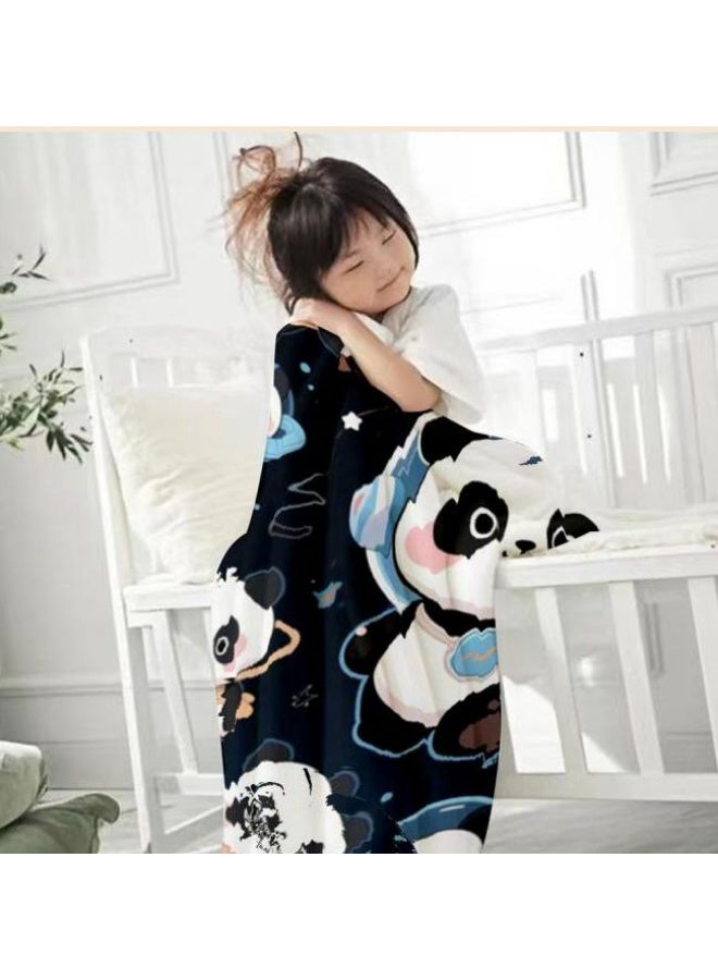 عام بطانية رقيقة من الفانيلا الكرتونية للأطفال أو الطلاب (دافئة ومريحة ومناسبة للنوم والألعاب) 100 سم * 150 سم - Image 3