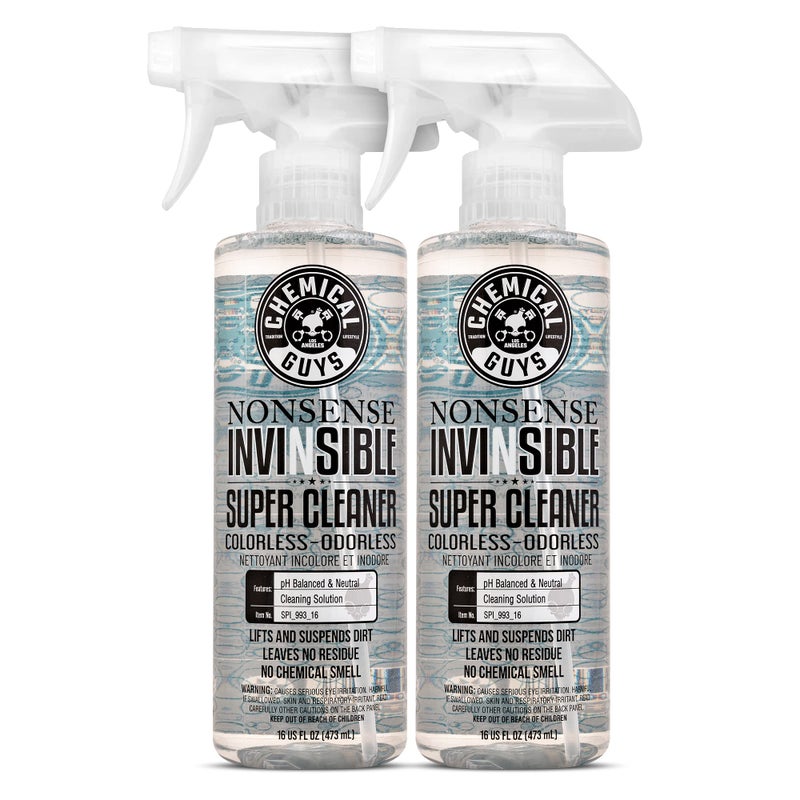 Chemical Guys Nonsense All Surface Super Cleaner â€“ 2 Pack 16 oz Bottles Unscented Interior and Exterior Cleaner for Vinyl, Rubber, Plastic and Carpet â€“ Safe for Cars, Trucks, SUVs, RVs and Home Use - Image 1