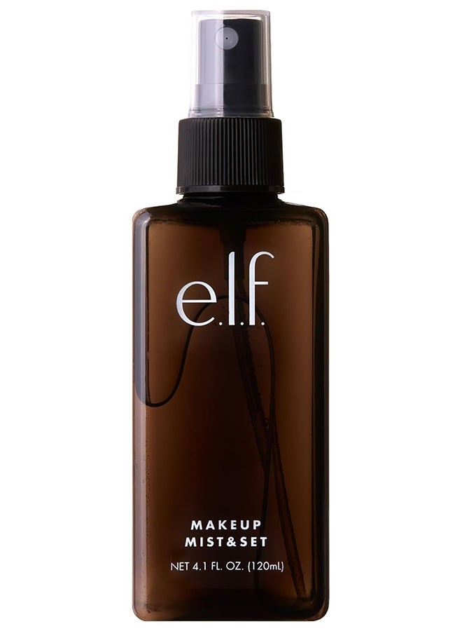 elf e.l.f. Makeup Mist and Set Spray Clear, Refreshing Hydrating, All-Day Wear Revitalizes, Ultra Fine & Long-Lasting Formula, Non-Sticky, Non-Greasy Feel, Sets Makeup and Achieves a Glowy Look - 120ML - Image 1