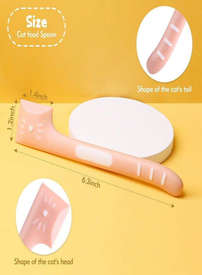 CdbC Cat Food Spoon - 4Pcs Cat Spoons for Wet Food Cat Food Spatula, Cat Can Opener Dog Spoon Pet Food Spoon for Cat Dog Pet - Image 3