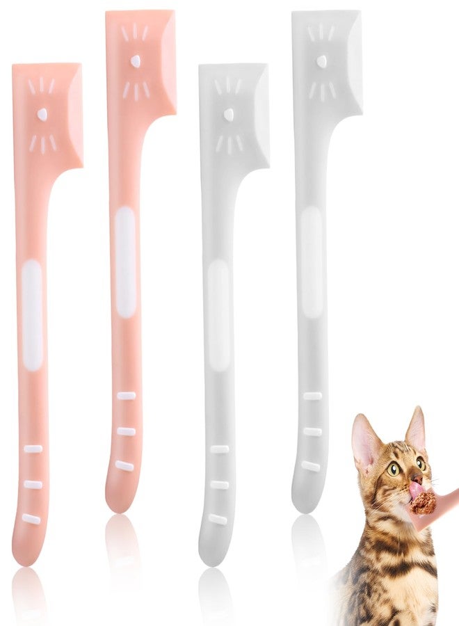 CdbC Cat Food Spoon - 4Pcs Cat Spoons for Wet Food Cat Food Spatula, Cat Can Opener Dog Spoon Pet Food Spoon for Cat Dog Pet - Image 1