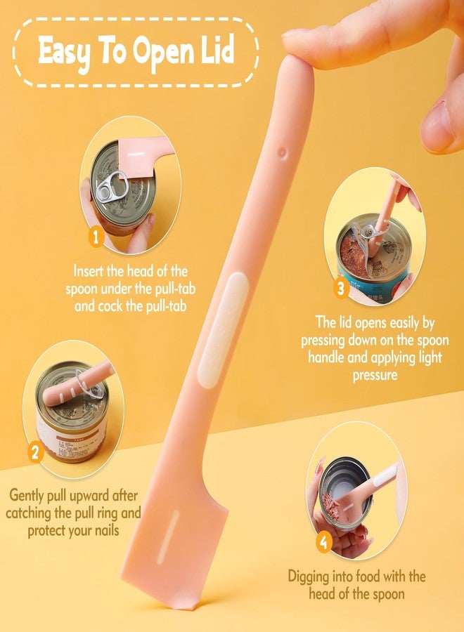 CdbC Cat Food Spoon - 4Pcs Cat Spoons for Wet Food Cat Food Spatula, Cat Can Opener Dog Spoon Pet Food Spoon for Cat Dog Pet - Image 5