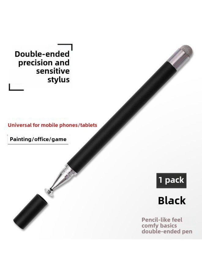 Source Manufacturer Disc Fiber Cloth Head Stylus For Apple IPAD Huawei Capacitive Pen Tablet Stylus-Color:Black [disc Pen Fiber Cloth Head]] - Image 1